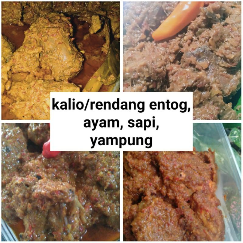 

Rendang Kalio Sapi & Dendeng Batokok