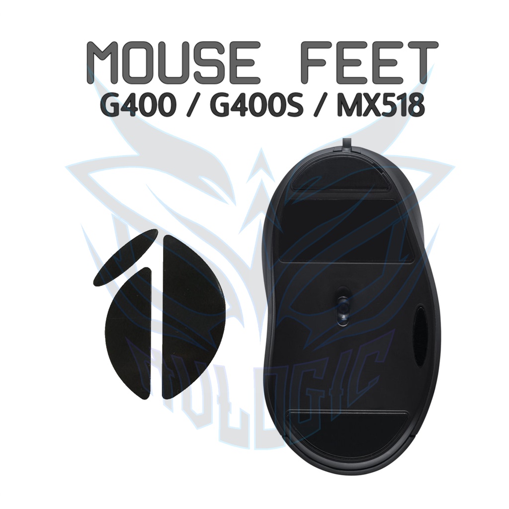 Mouse Feet Glide Logitech G400 / G400S / MX518 - Mousefeet Skates PTFE