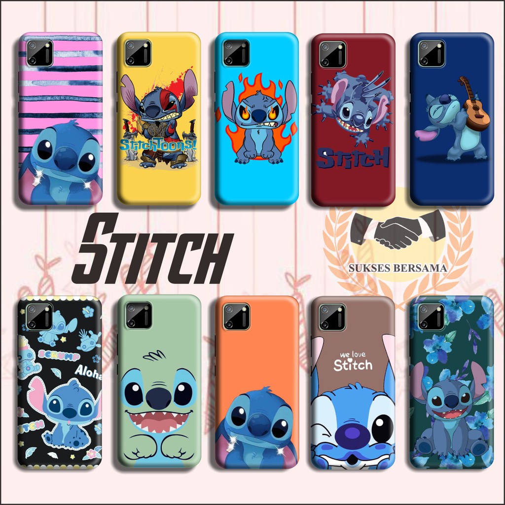 Softcase STITCH realme c1 c2 c3 2 2pro 3 3pro x xt 2 5 5pro 6 6pro c15 c11 narzo 5s 5i BSB205