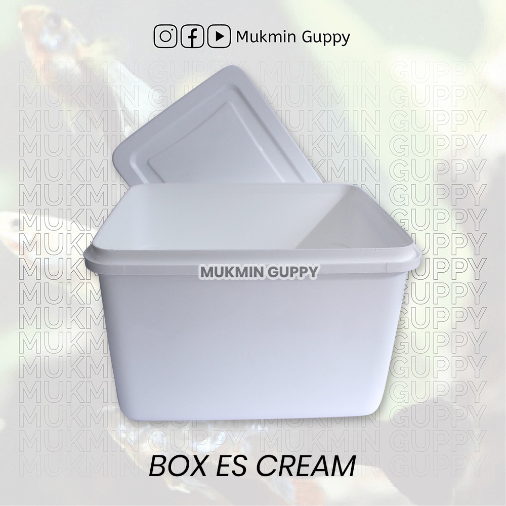 Kolam Box Es Cream 8 Liter - Guppy, Cupang, Molly