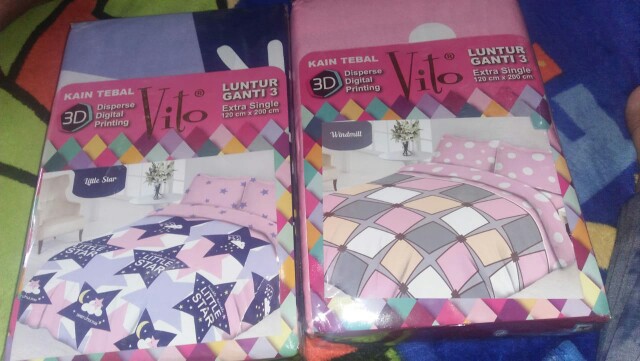 Sprei 3d Single New Vito Motif  Little Star