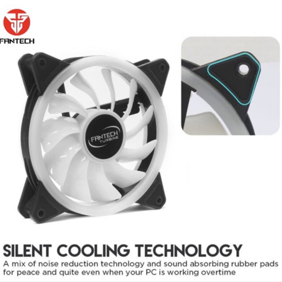 FAN FANTECH FB-301 TURBINE ARGB FB 301 FB301 RING 3 in 1 Hub Remote