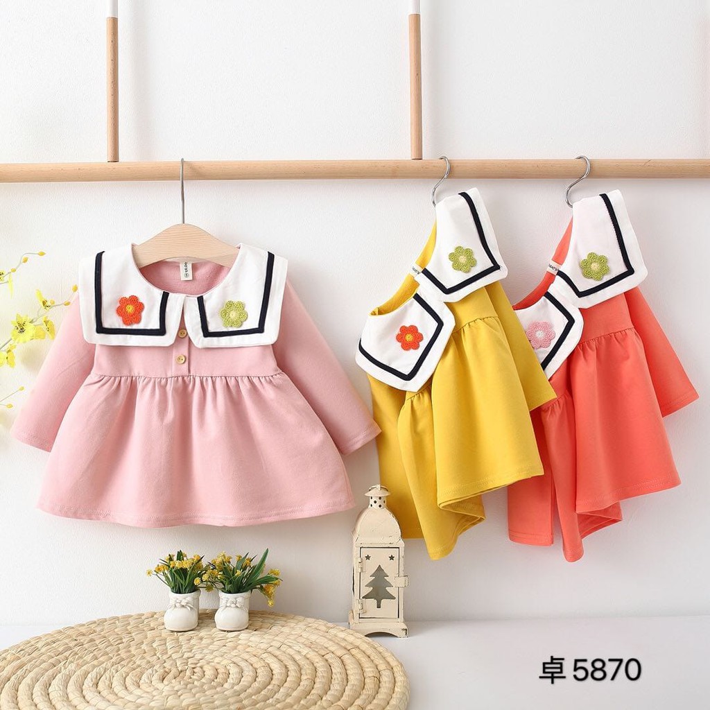 HappyOliver DRESS IMPORT AZALEA 5870 EBV Baju Dress Anak Perempuan Import