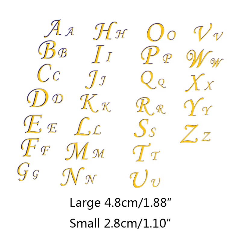 SIY  1 Set Epoxy Resin Mold Filler 26 Letters UV Filling Stickers DIY Crafts Making Filler Decal DIY Art Crafts Decorations