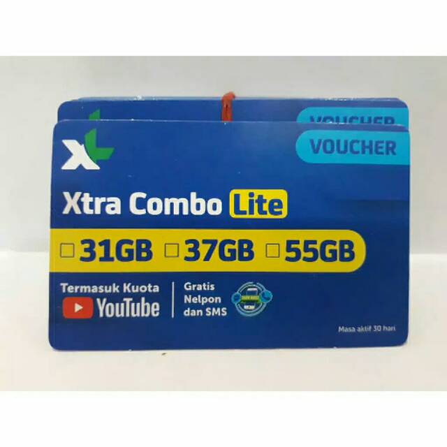 voucher xl combo lite 31GB ( hybird +12GB )