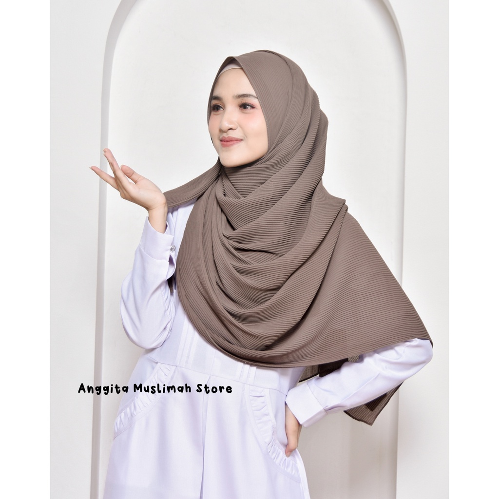 BIG RAMADHAN SALE || Pashmina Plisket Syari Jumbo Premium Pasmina Ceruty cerruti ceruti Tebal Syar'i