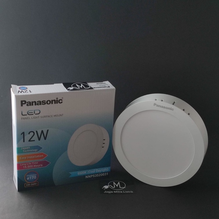 DOWNLIGHT OB / LED PANEL PANASONIC BULAT 12 WATT - PUTIH / KUNING