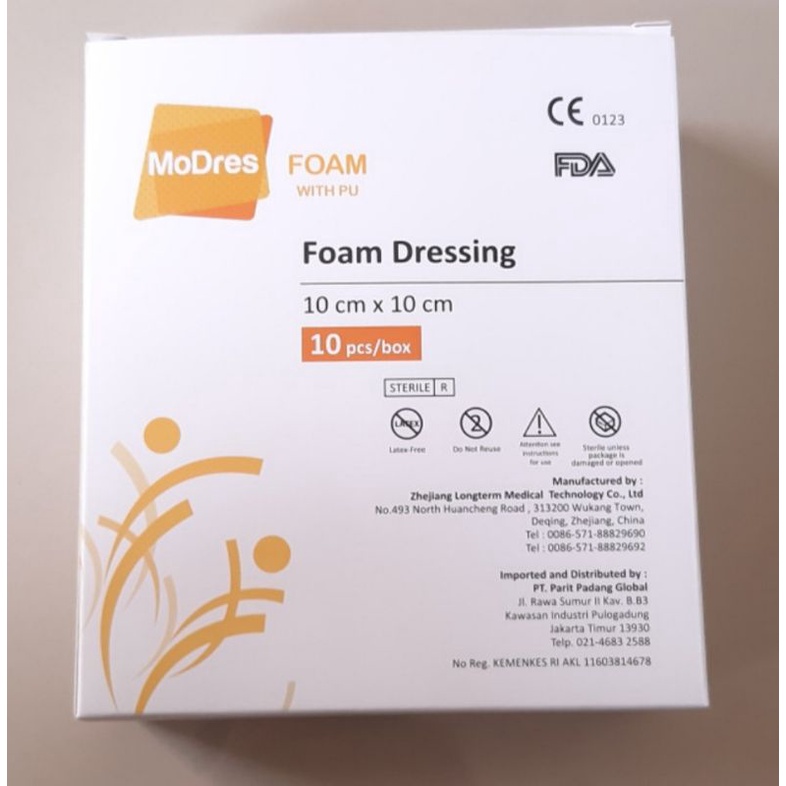 Plester Serap Luka Diabetes/Infeksi Foam Dressing 10×10 cm.