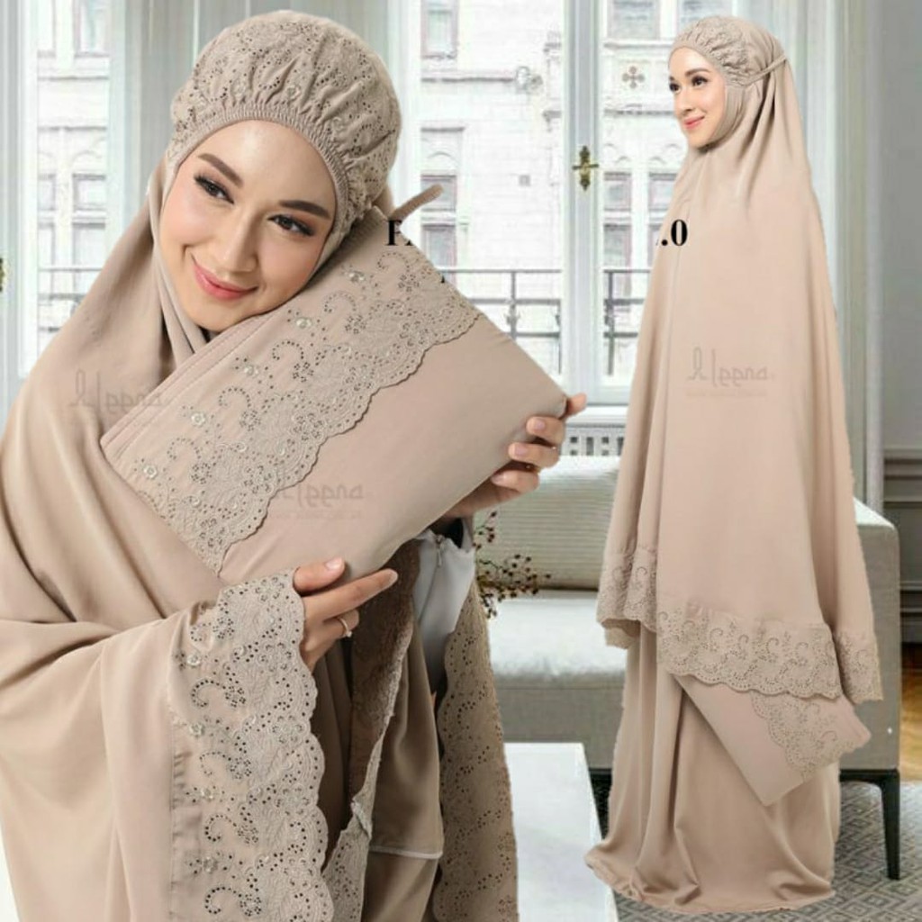 Mukena Dewasa Khodijah Fee Tas Cantik Mukenah Khadijah Jumbo Bahan Katun Premium Adem  Termurah