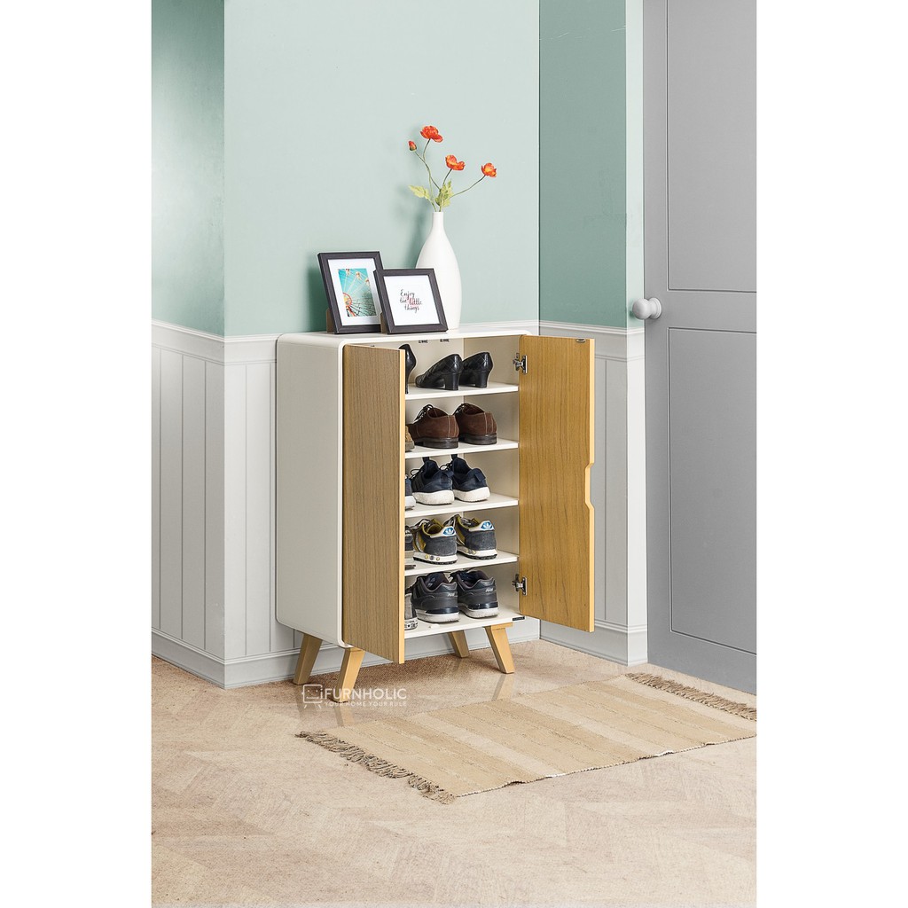 Ifurnholic Helsinki Shoe Cabinet Furniture Tempat Penyimpanan Sepatu Shopee Indonesia