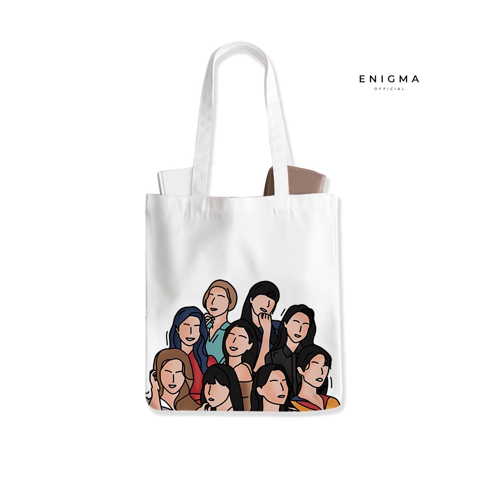 TOTEBAG KANVAS TAS WANITA AESTHETIC ORIGINAL ENIGMA