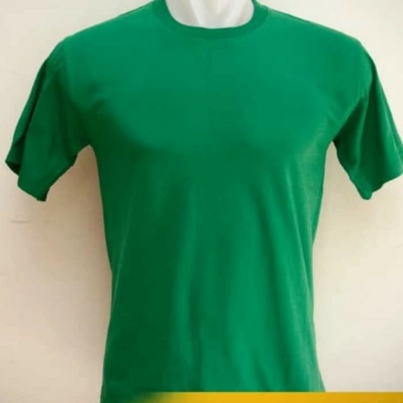 Jual Kaos Polos Lengan Pendek Combed 24s Hijau Fuji Shopee Indonesia