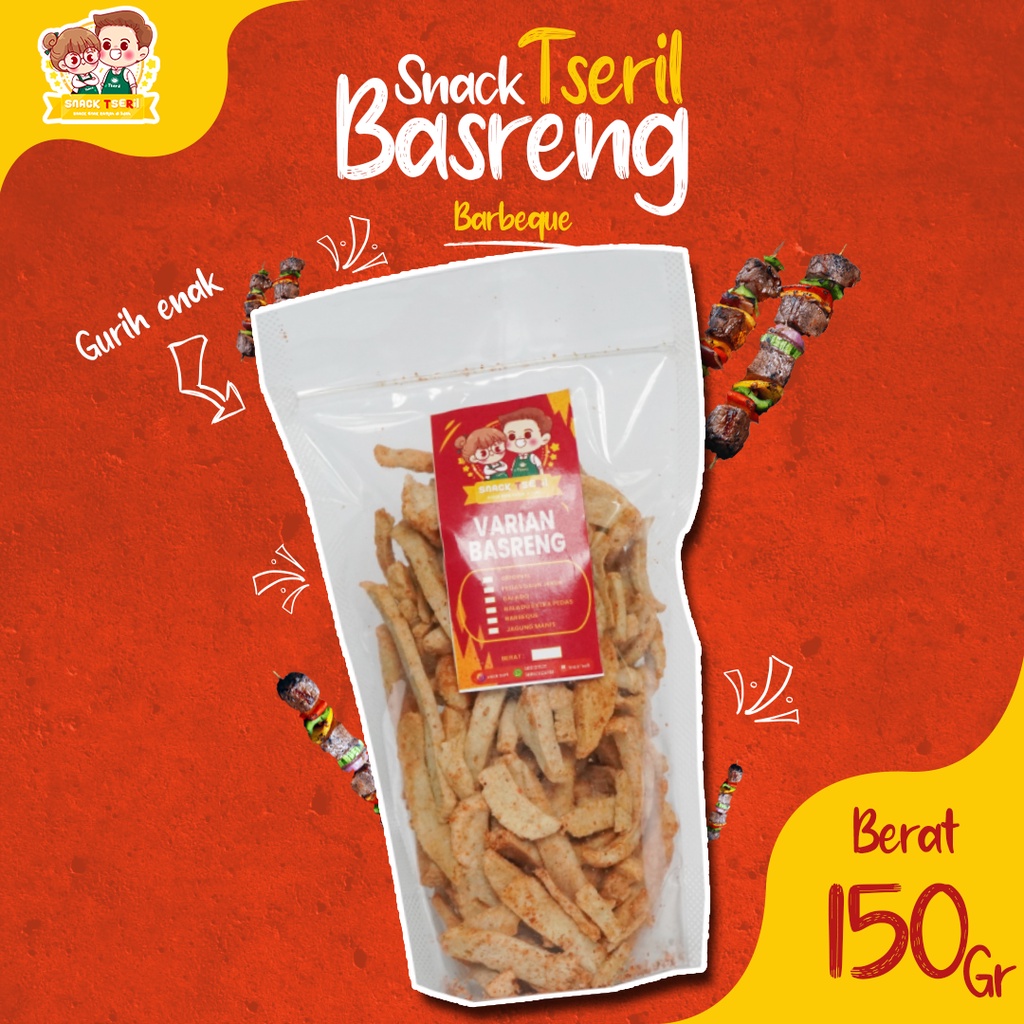 

BASRENG RASA BARBEQUE 150 GRAM / BARBEKYU / BAKSO GORENG / SNACK TSERIL