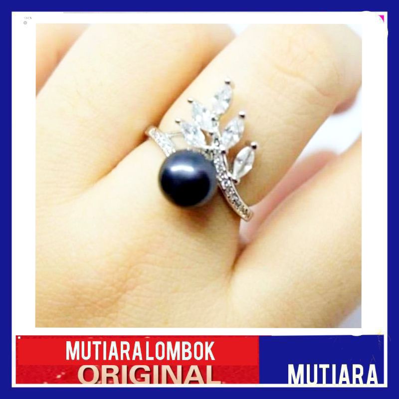 cincin mutiara lombok asli mutiara tawar perhiasan mutiara air tawar asli lombok jewellery cincin