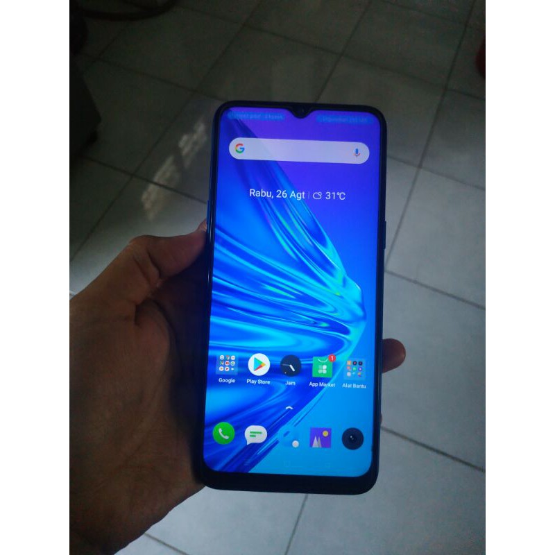 Jual HP Handphone Second Seken Realme 5 Ram 3/64gb Mulus No Minus