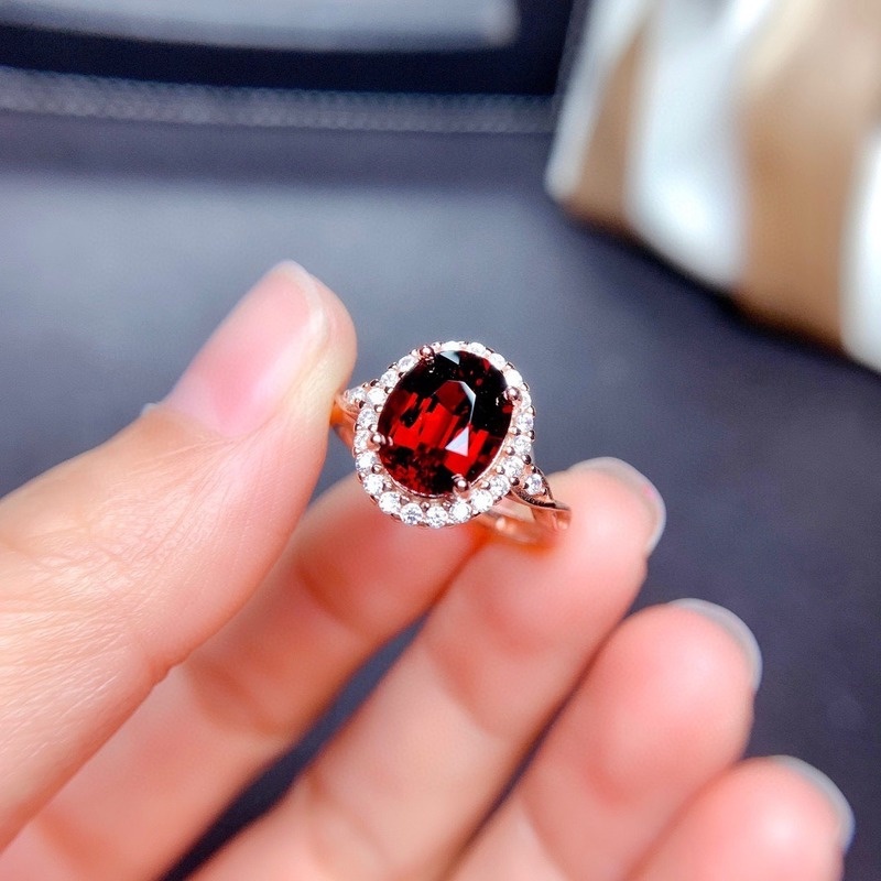 Fashion Natural Ruby Rose Gold Ring