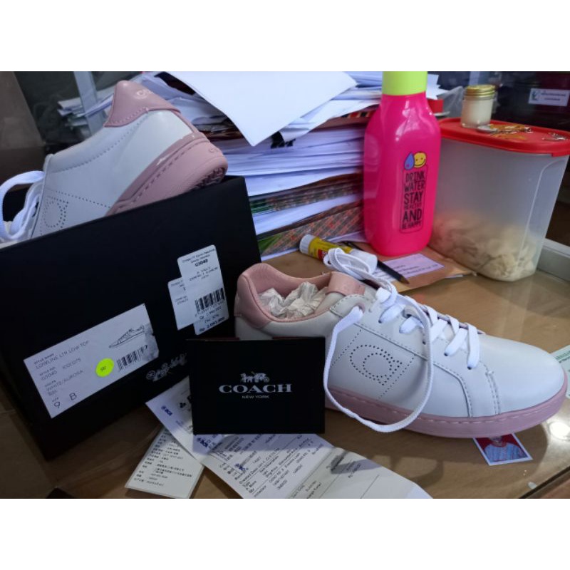 Sepatu Wanita Kets B-Lowline Leath Coach Baru uk 42