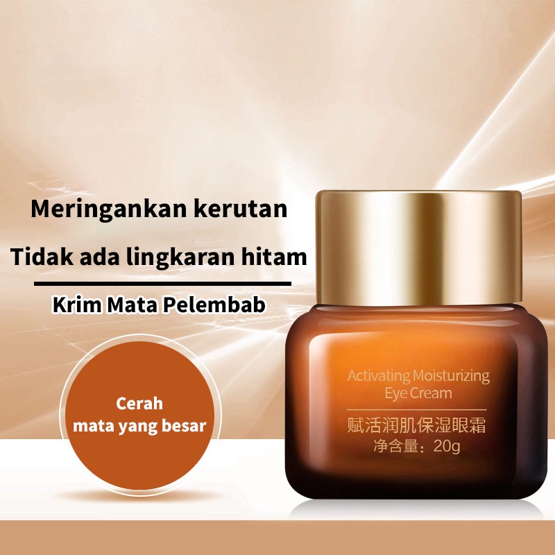 【O'RANNLE】Krim mata anti kerut Krim mata mencerahkan Mencerahkan mata panda Menghilangkan lingkaran mata hitam Krim mata anti penuaan kerutan Kolagen asam hyaluronic 30gr Untuk Kerut Wajah, Flek Hitam, Kusam, Anti Penuaan, Lingkaran Hitam, Kantong Mata