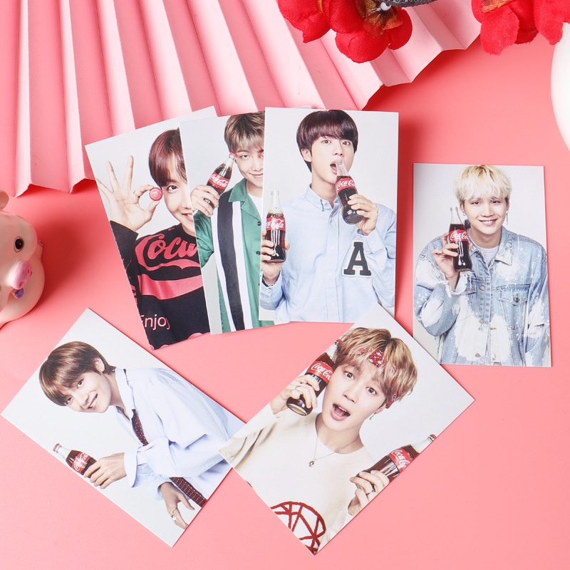 Kartu Lomo Foto Kpop BTS Bangtan Boys Coca Cola Untuk Hadiah