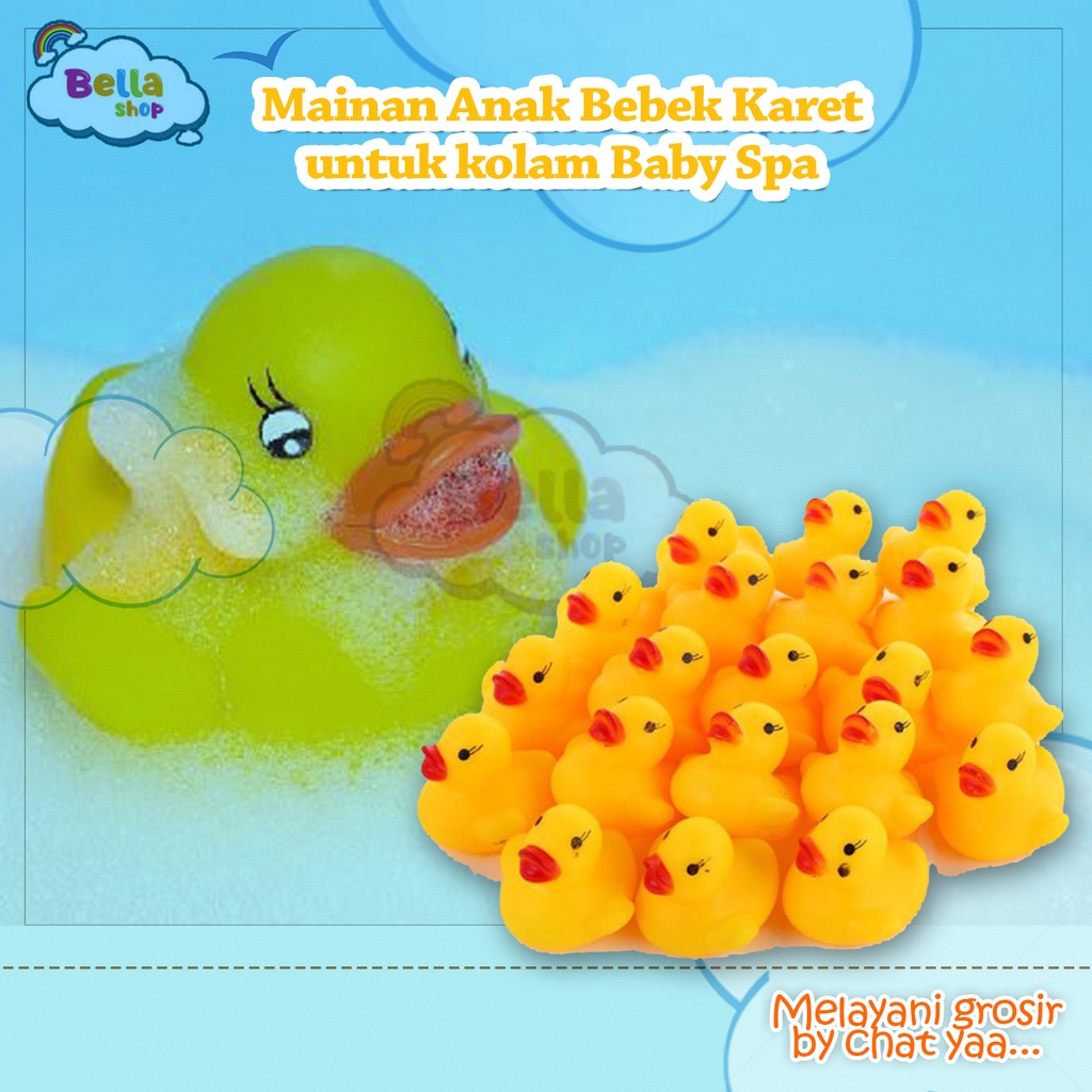 Mainan Anak Bebek Karet untuk kolam Baby Spa-BELLA SHOP