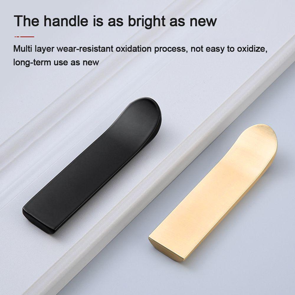 Suyo Handle / Tarikan Pintu / Lemari / Furniture Bahan Zinc Alloy Model Lengkung Untuk Dapur