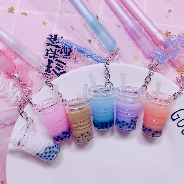PULPEN BOBA PENA BUBBLE TEA PEN GEL TINTA MURAH UNIK LUCU READY STOCK-3