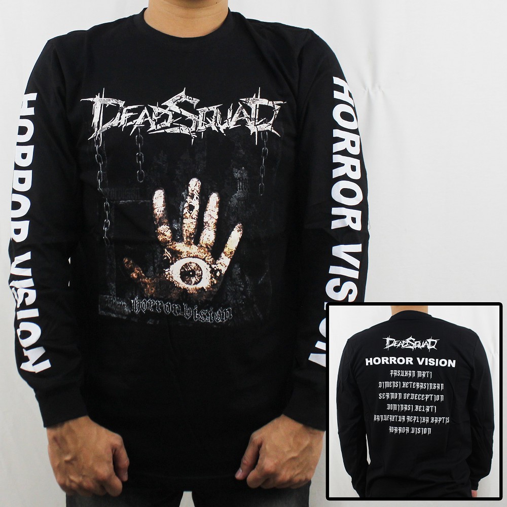 BAJU MUSIK DEADSQUAD LENGAN PANJANG 05 - BAJU LENGAN PANJANG DEADSQUAD - LONGSLEEVE PRIA MUSIK - LONGSLEEVE MUSIK - BAJU MUSIK LENGAN PANJANG - BURGERKILL - JASAD - JERUJI - IRON MAIDEN - BLACK SABATH