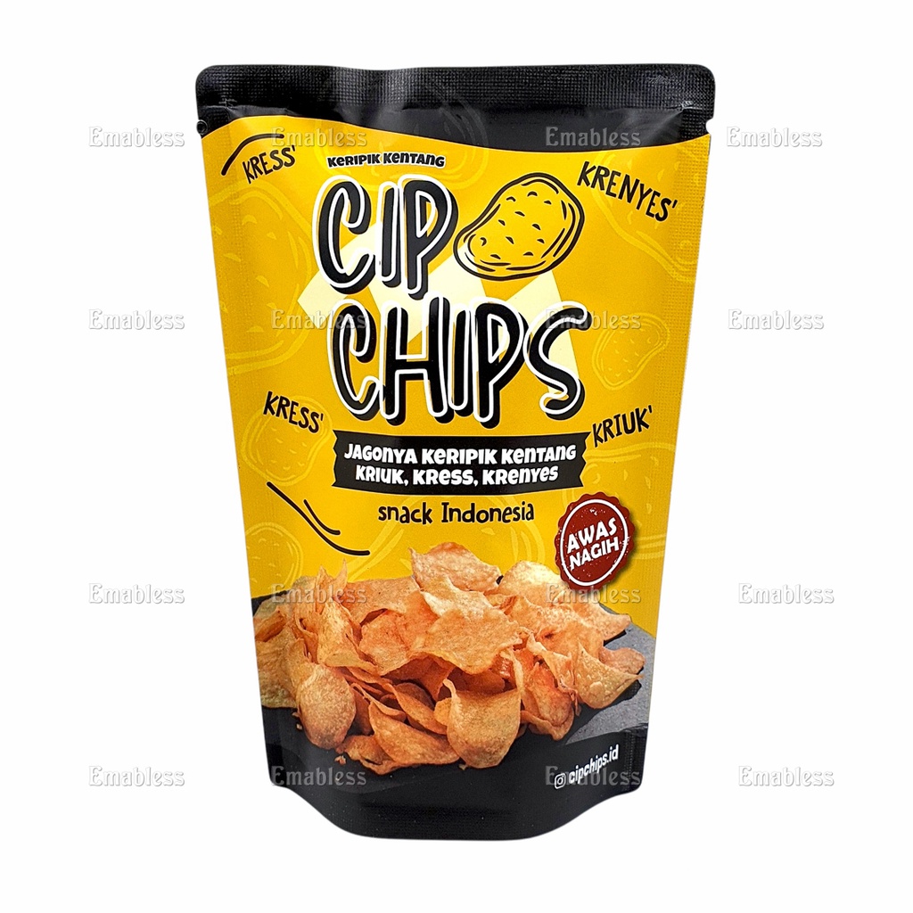 CipChips Keripik Kentang Potato Chips Rasa Truffle, Salted Egg, BBQ, Sour Cream, Cheese dll