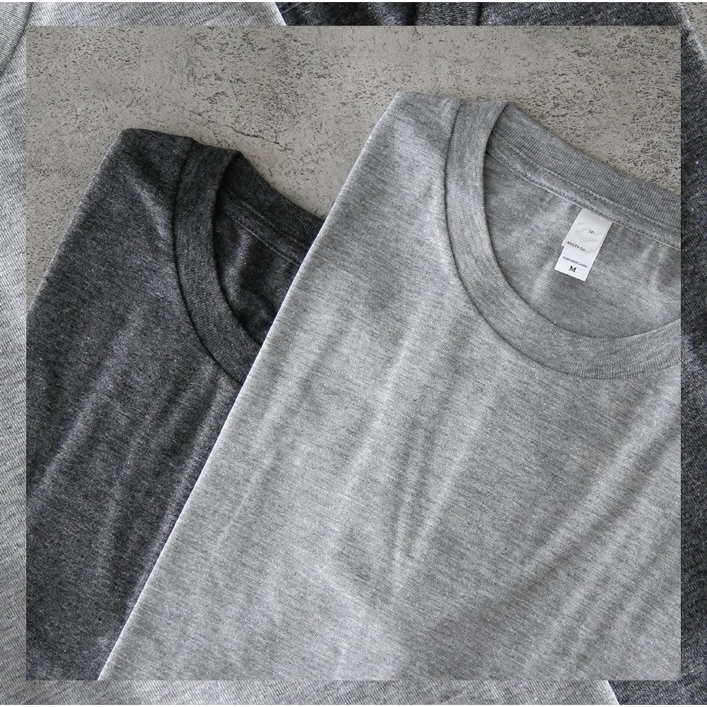 YARN &amp; SPINDLE Kaos Polos Ecosoft  Tshirt 30s cotton ringspun Unisex