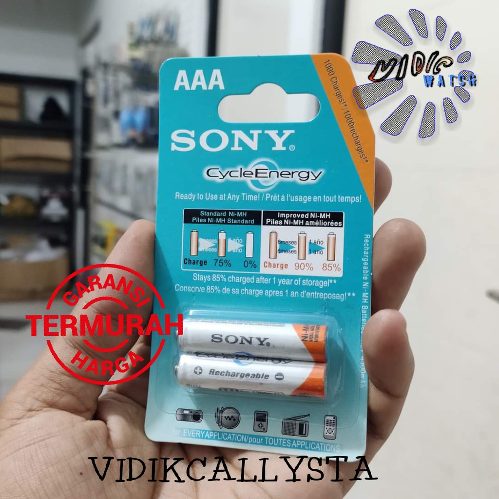 ORIGINAL BATU BATRE BATTERY SONY A3 AAA 4300 mAh ISI 2 CAS BATREI CAS AAA ISI ULANG