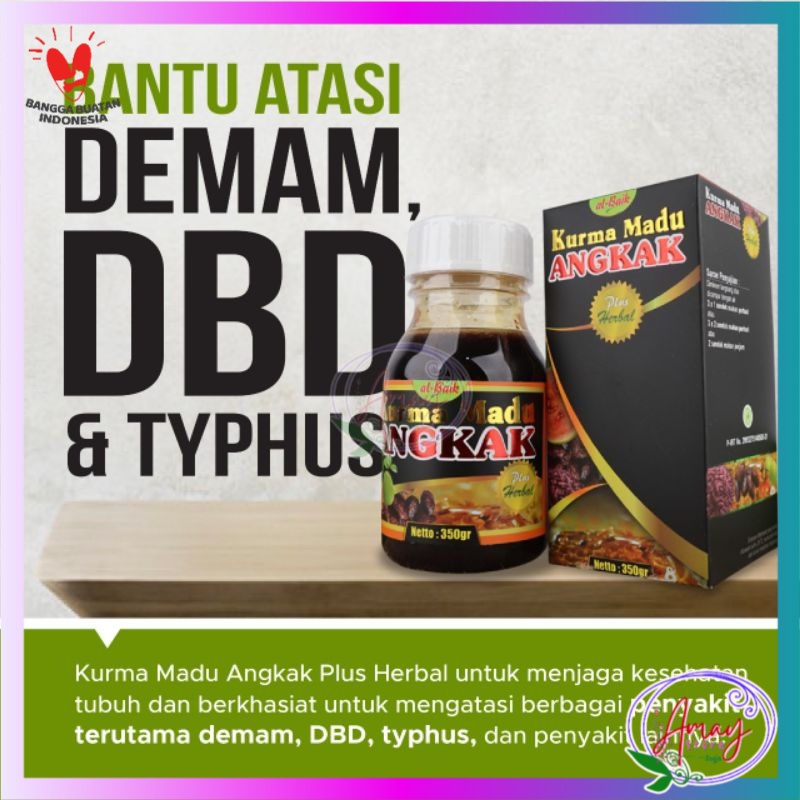

Kurma Madu Angkak plus Propolis, Jambu Biji Merah untuk Demam DBD Tipes Typhus