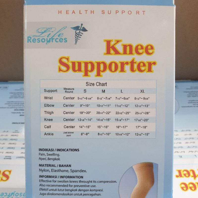 Deker Lutut Kesehatan Knee Support Life Resources Dekker Lutut Terapi Penyangga Lutut Sakit Dekker Futsal Deker Badminton Pelindung Lutut