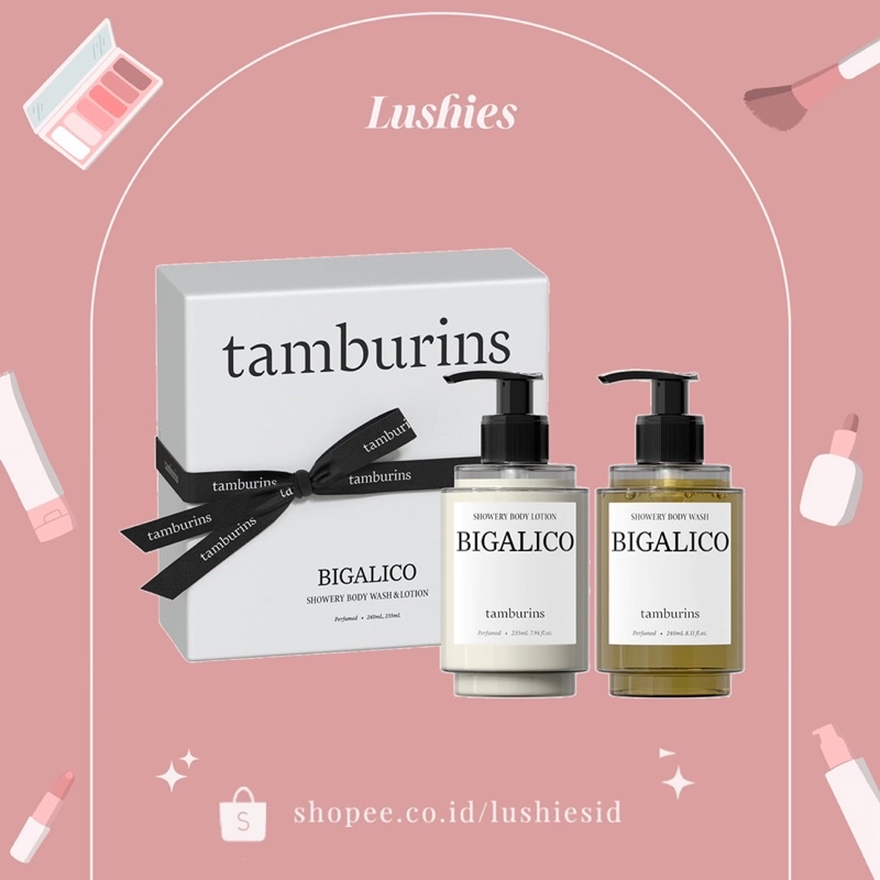 Jual TAMBURINS BODY DUO BIGALICO SHOWERY BODY WASH & LOTION 240ml