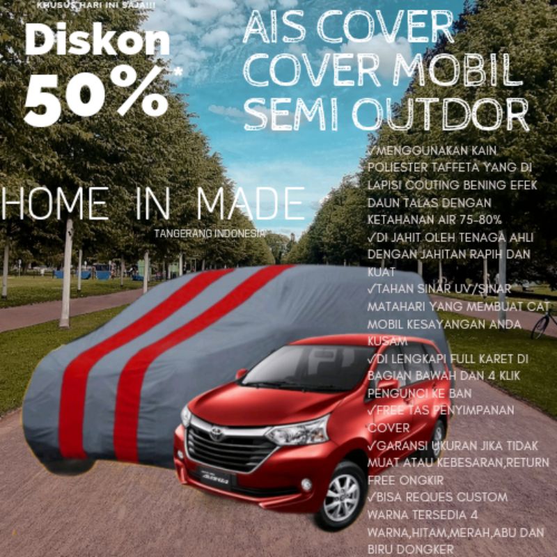 Cover Mobil Sarung Mobil Avanza Xenia Calya Sigra Agya Ayla Brio Jazz Yaris Sirion March