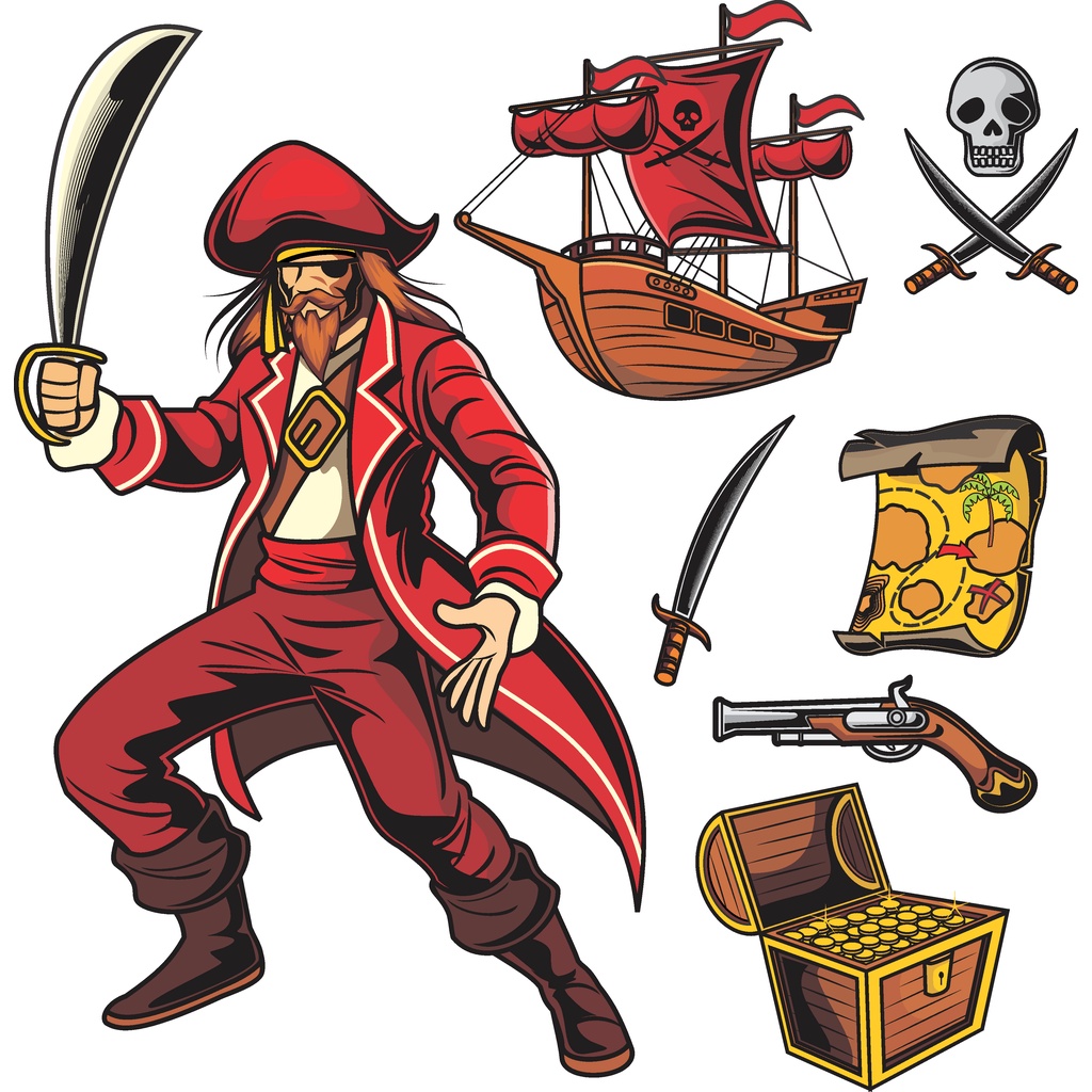 Pirate Vector Set For CorelDraw