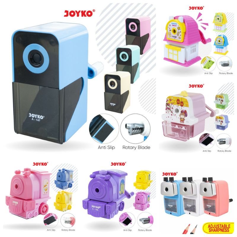 

JOYKO PENCIL SHARPENER SERUTAN RAUTAN MEJA PUTAR GIRING