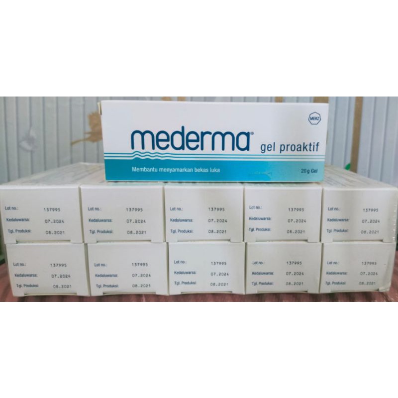 Saleb MEDERMA 20gr menyamarkan bekas luka, selulid, keloid