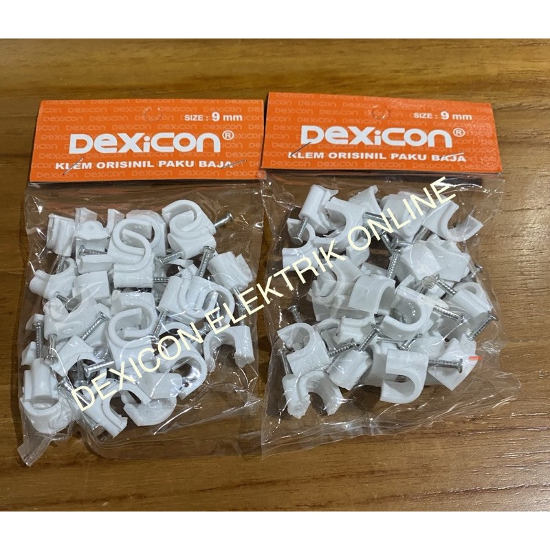 klem kabel no 9/klem kabel beton/klem paku baja/pengikat kabel/klip kabel/clip cable/klem kabel