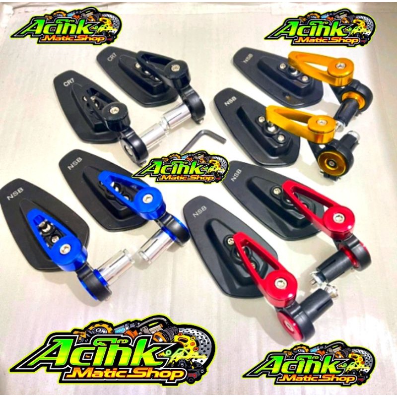 Spion Jalu Spion Bar End Oval Universal Nmax,Aerox,Pcx,Vario,Beat,Vespa,W175,Xabre,Vixion