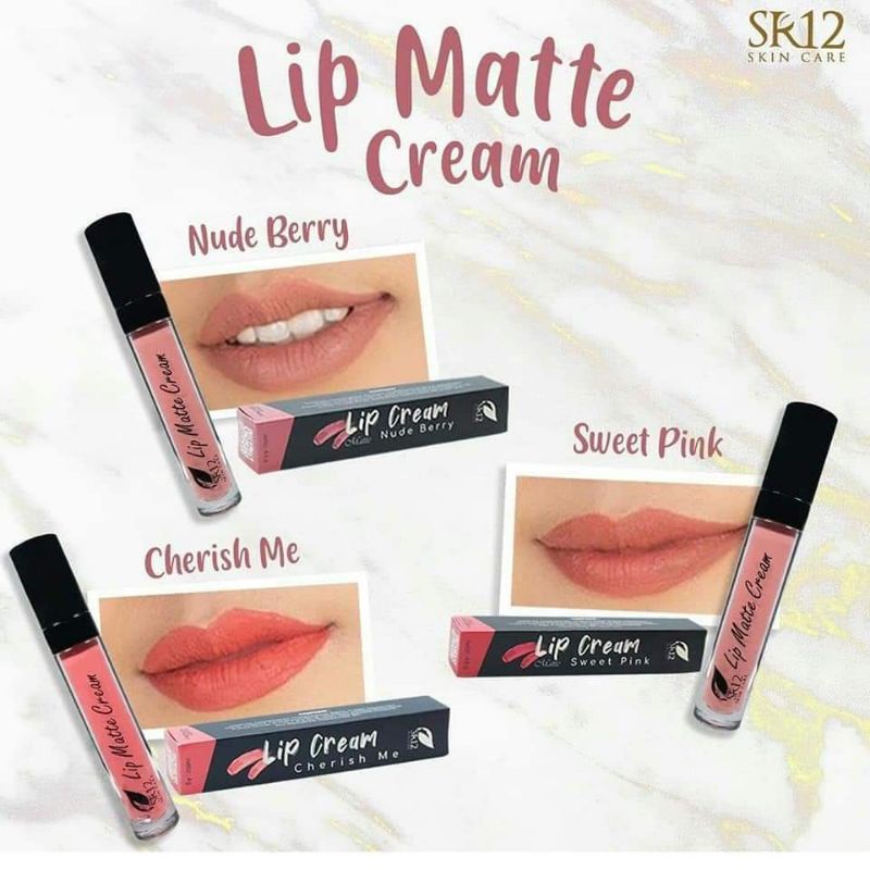 SR12 - LIP MATTE CREAM SR12 - Lip matte / Lip Cream / Lipstick Matte / Lipstik Tidak Mudah Luntur / 