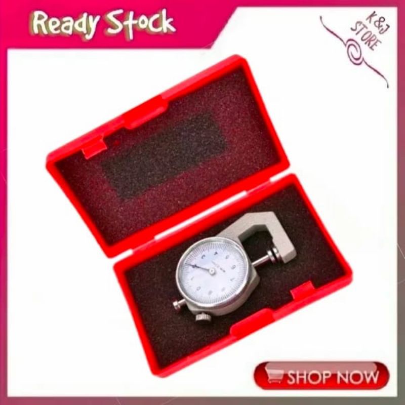 

Alat Ukur Ketebalan Benda Padat Logam Kulit Kertas Dll Micrometer Thickness Gauge Meter Analog 10mm