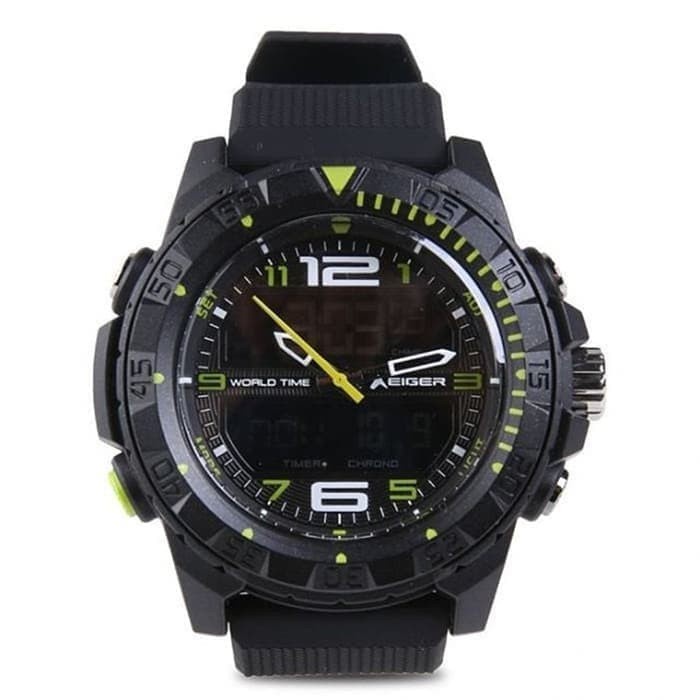 Jam ORIGINAL Cowok Eiger Baitou Digital & Analog Watch