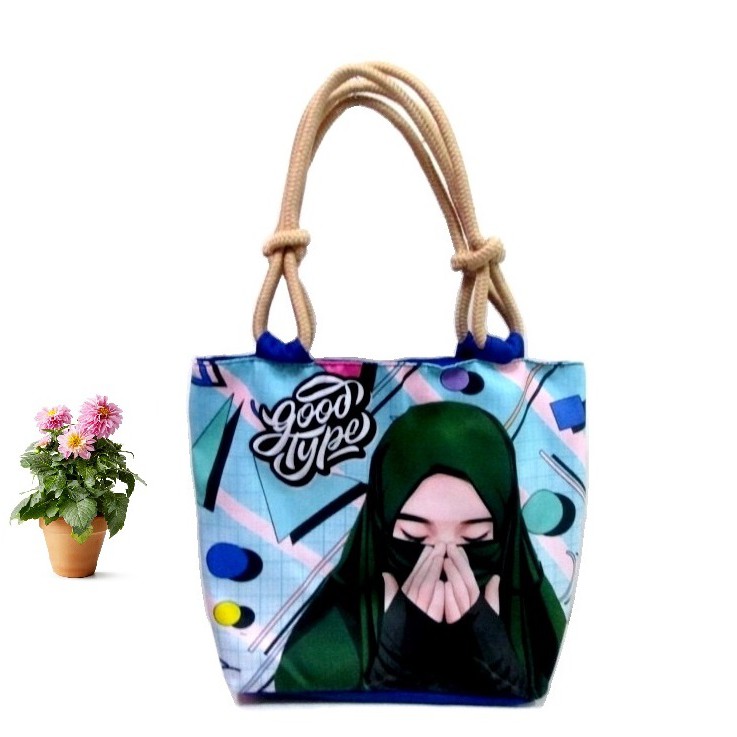 Tas Tote Tali Sumbu Unik Hijab Muslimah