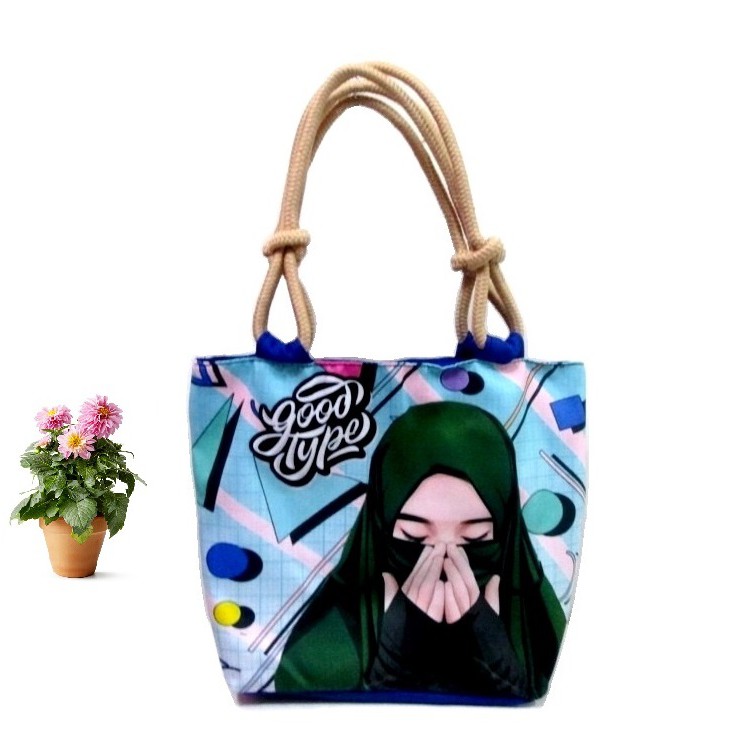 TAS WANITA HIJABERS Tas Tote Tali Sumbu Unik Hijab Muslimah DIVA STORE