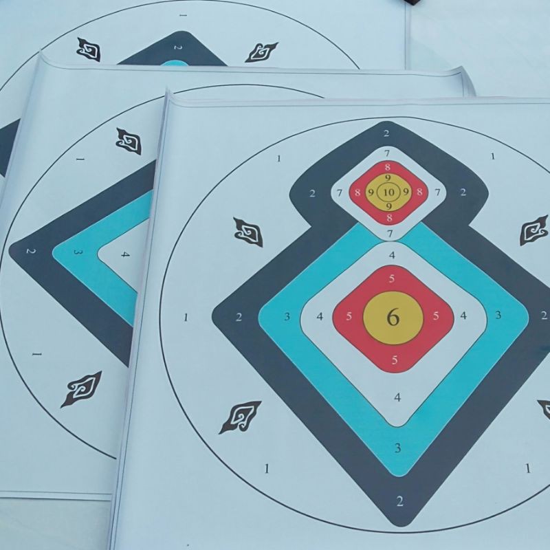 Face target panahan horsebow Megamendung 80cmx80cm