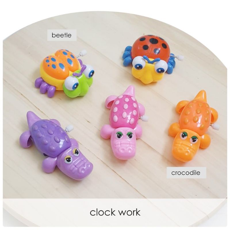 Clock Work Baby Toys Mainan Kunci Putar Mekanik Mainan Bayi Kura Kura Kepiting