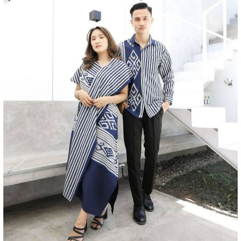 Set couple tenun etnik