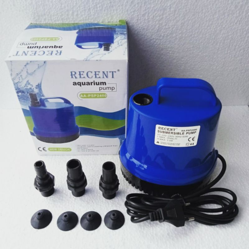 pompa RECENT AA PSP 2400 Submersible filter celup ph water pump kolam aquarium hidroponok