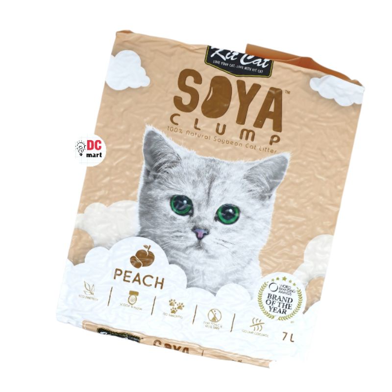 Kit Cat SOYA CLUMP 7L / Cat Litter KITCAT / Pasir Gumpal Hewan Kucing