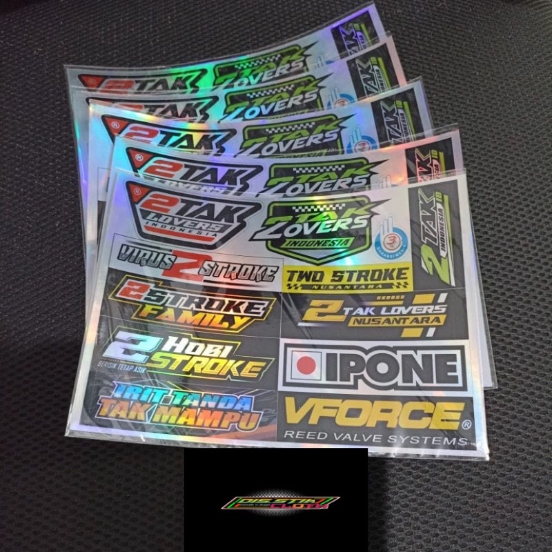 Sticker 2Tak/2Stroke Lovers/2 Tak Lovers Hologram anti air